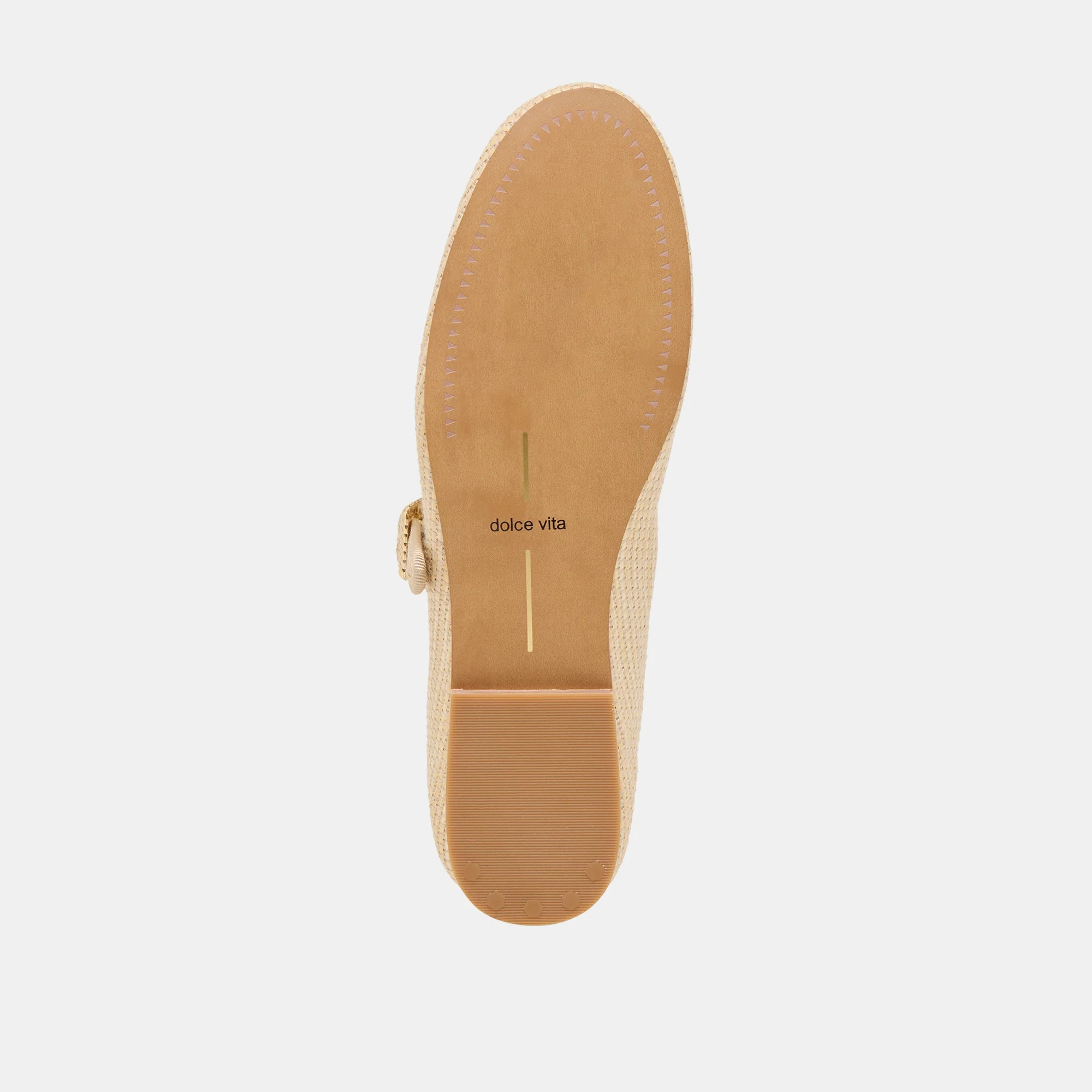 Relan Ballet Flats Lt Natural Raffia | DolceVita.com
