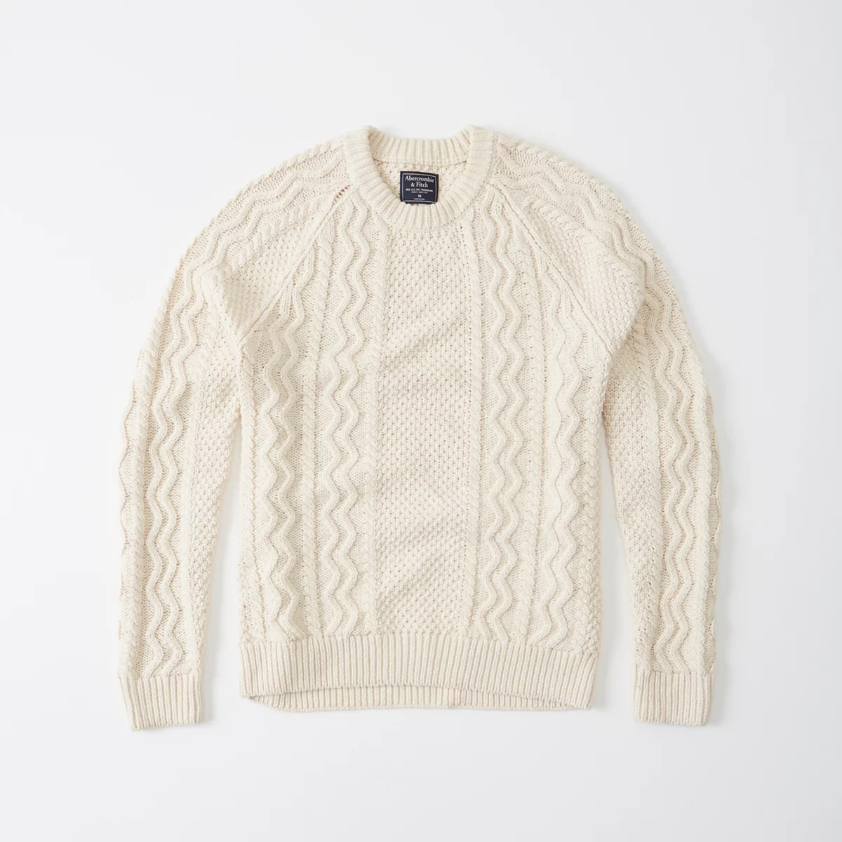 Cable Crew Sweater | Abercrombie & Fitch US & UK