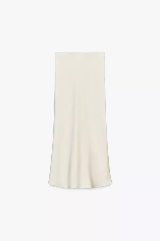 SATIN MIDI SKIRT | Zara UK