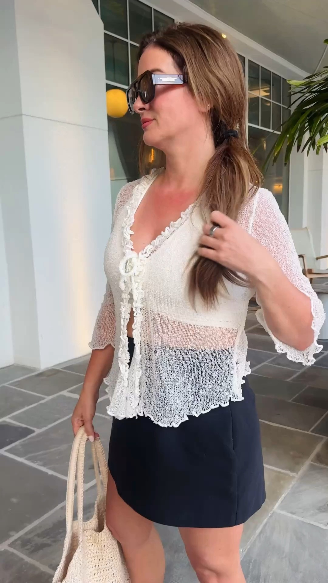 Sheer shrug is perfect for a vacation 

#LTKSeasonal #LTKOver40 #LTKTravel