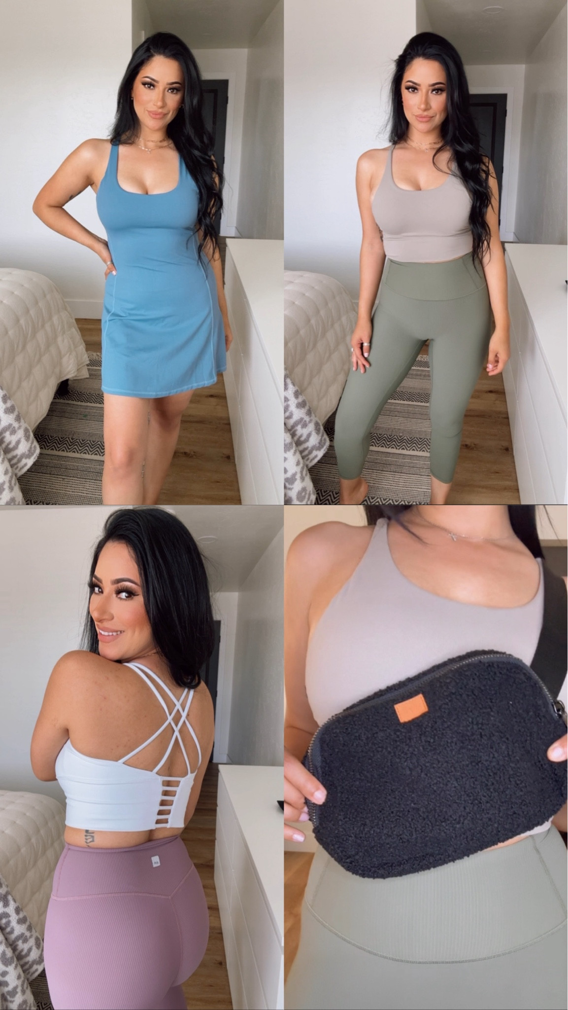 The comfiest activewear. 
Discount Code ‘TONIILOVE10’
Bottoms & dress size Small
Oatmeal top Medium
White Top Large 

#LTKActive #LTKBeauty #LTKFitness