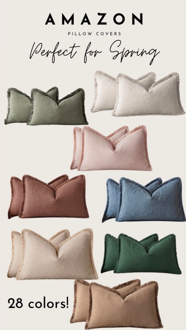 Pretty pillow cover just in time for Spring. 28 colors to choose from! 

#LTKSeasonal #LTKHome