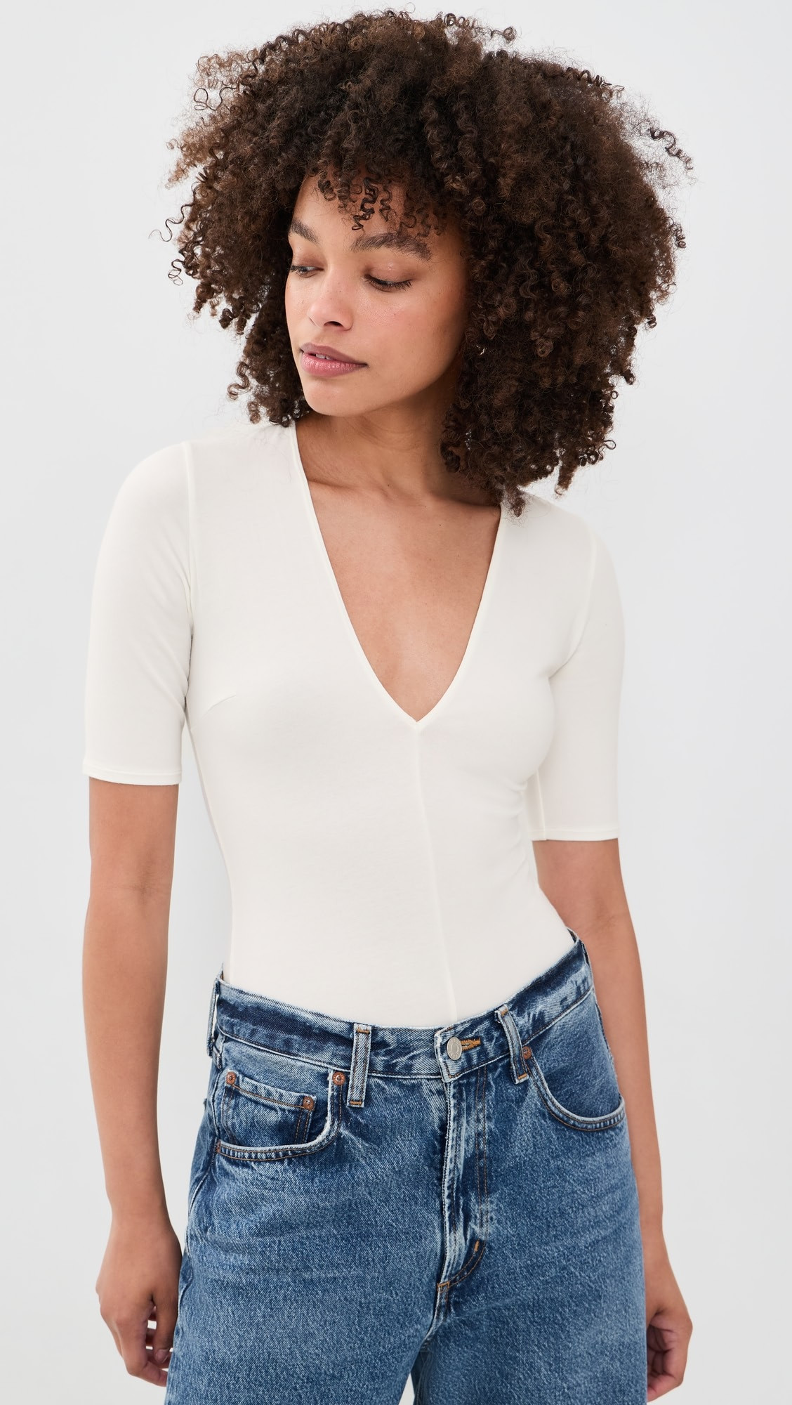 Deep Plunge Thong Bodysuit | Shopbop