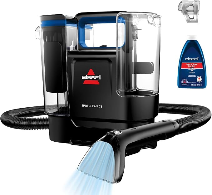 BISSELL SpotClean C5, Polsterreiniger Gerät, Teppichreiniger mit Triple Action System, Leichtgew... | Amazon (DE)