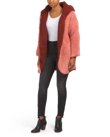 Reversible Cozy Teddy Jacket | TJ Maxx