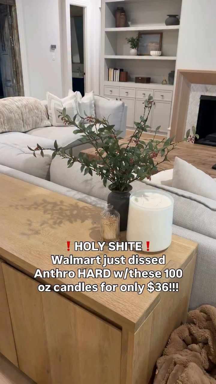 🤍Just released yesterday at Walmart! This one is an actual RUN!
❗️❗️❗️
I bought 4 of these and ordering more! My jaw was on the actual floor when I saw these ginormous candles were only $36!!!!!