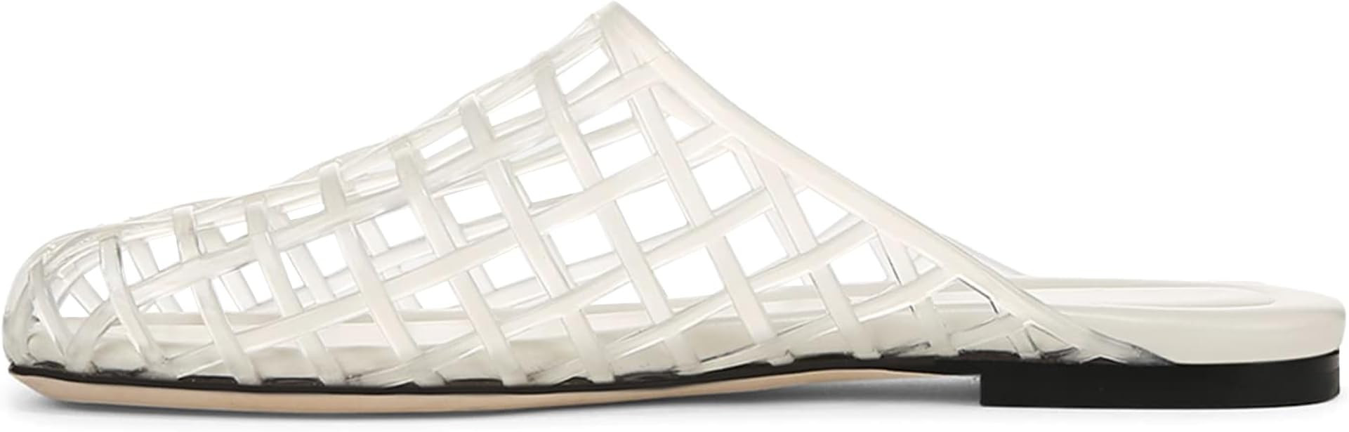 Clear Jelly Shoes for Women Slip on Jelly Mesh Slides Comfortable Closed Toe Jelly Flats Sandals ... | Amazon (US)