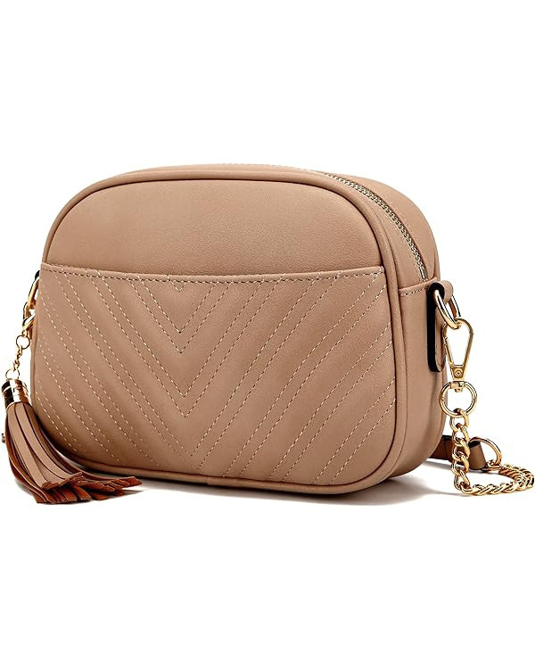 lola mae Quilted Crossbody Bag, Trendy Design Shoulder Purse | Amazon (US)