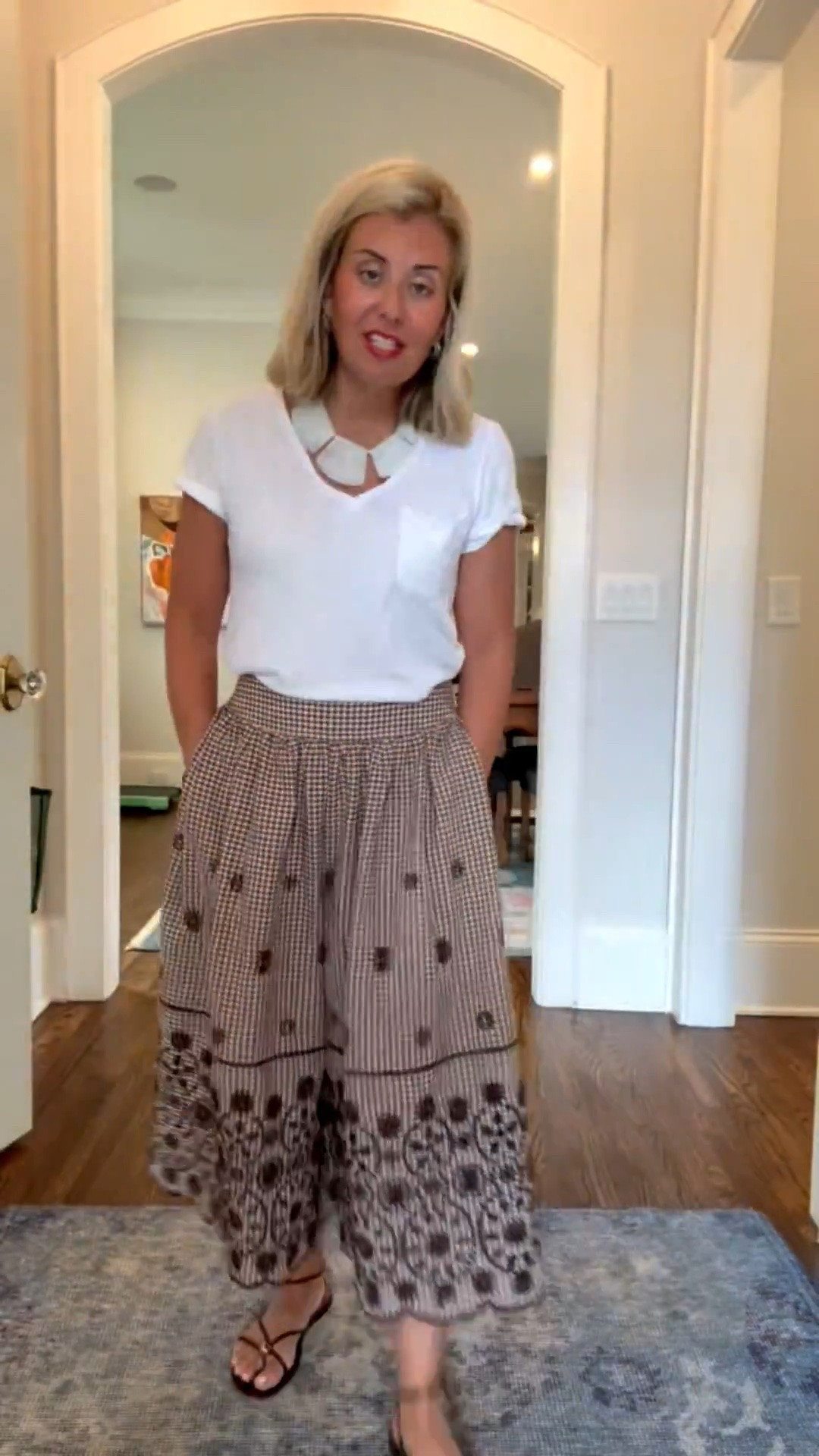 Everyone needs a great white tee. The Quinn tee is everyone approved and I totally dress it up and down. I’m in xs in tee & pants and 8 sandal tts.

#LTKdayinmylife #LTKOver40 #LTKPetite