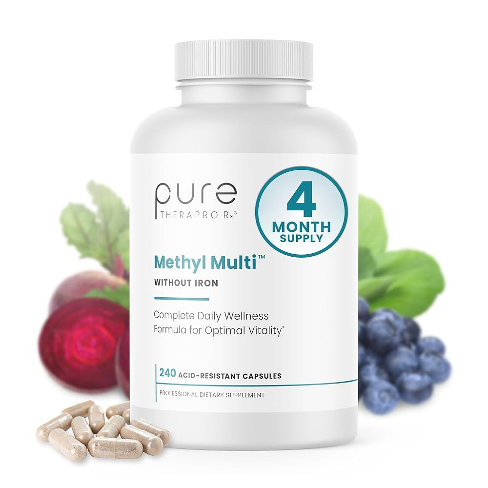 Methyl Multi Without Iron Methylated Multivitamin for Men & Women, 120-Day Supply | Methyl B12 & ... | Amazon (US)