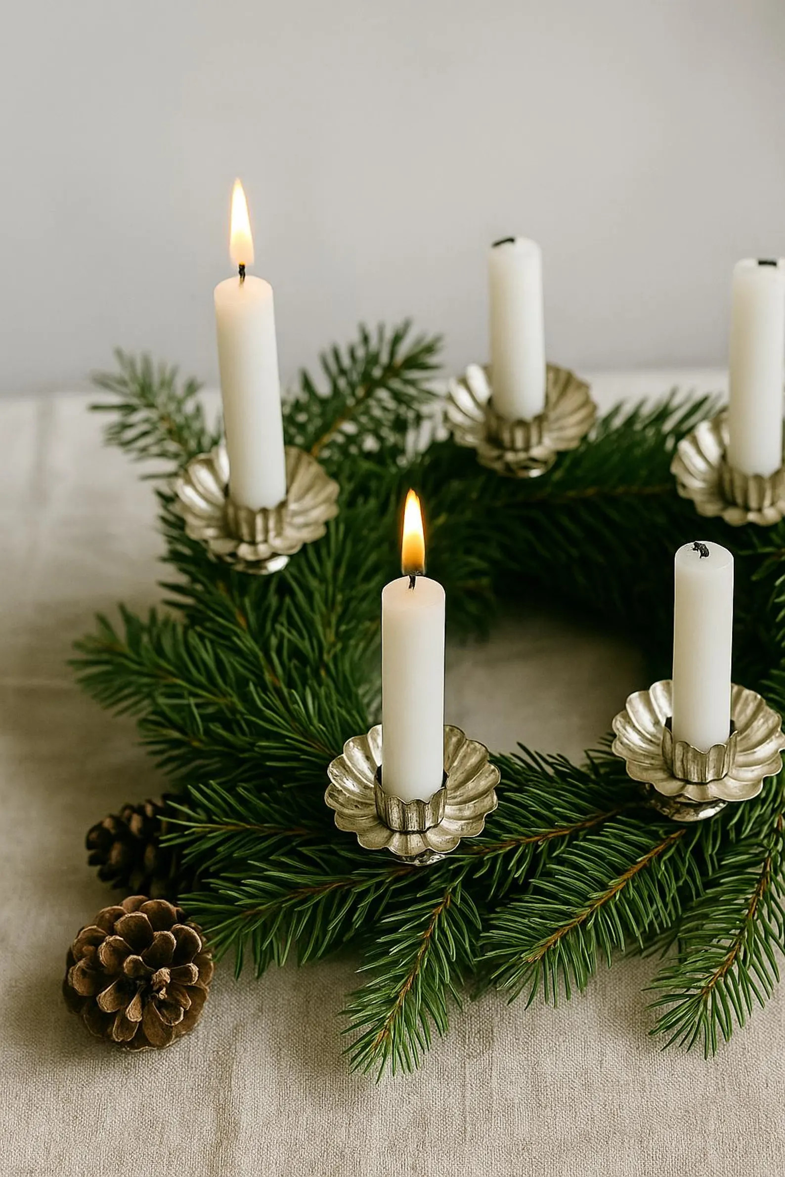 Vintage Tin Christmas Tree Candle Clips – Set of 10 or 20 – Fits 1.3 Cm Candles - Etsy | Etsy (US)