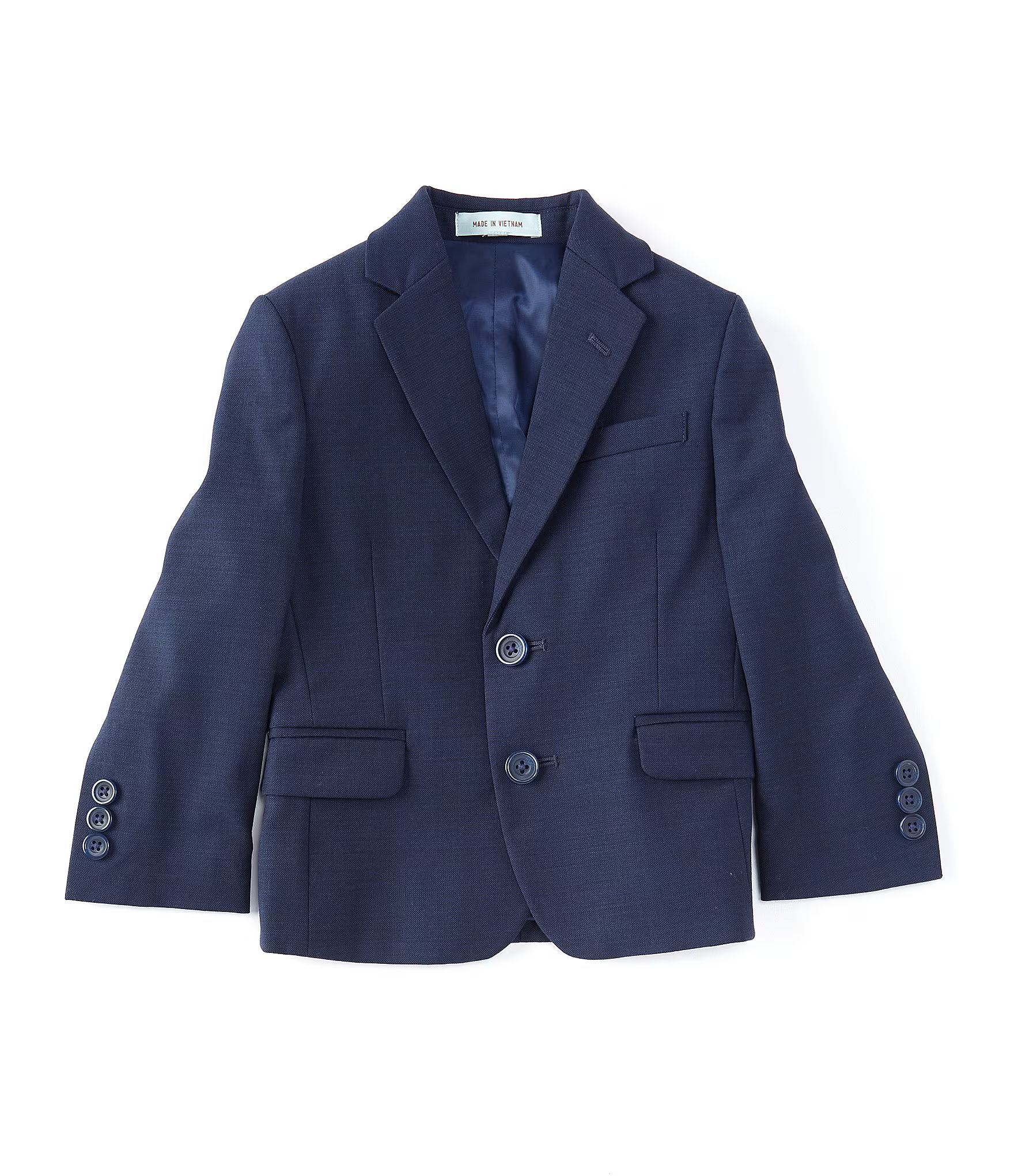 Class Club Little Boys 3T-7 Navy Sharkskin Dress Jacket | Dillard's | Dillard's