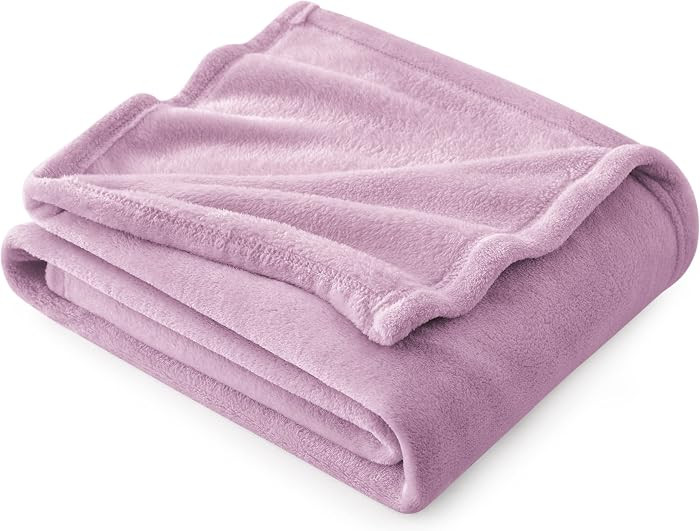 Bedsure GentleSoft Fleece Throw Blanket for Couch Lilac - Lightweight Plush Fuzzy Cozy Soft Blank... | Amazon (US)