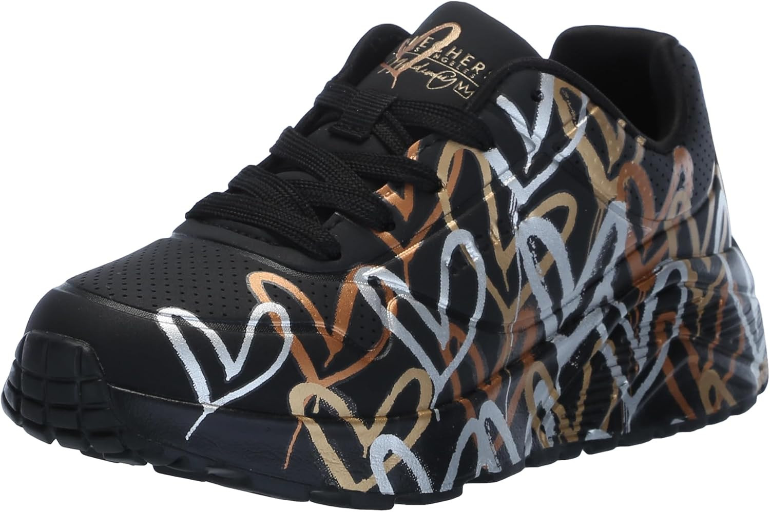 Skechers Girls' UNO Lite Metallic Love | Amazon (US)