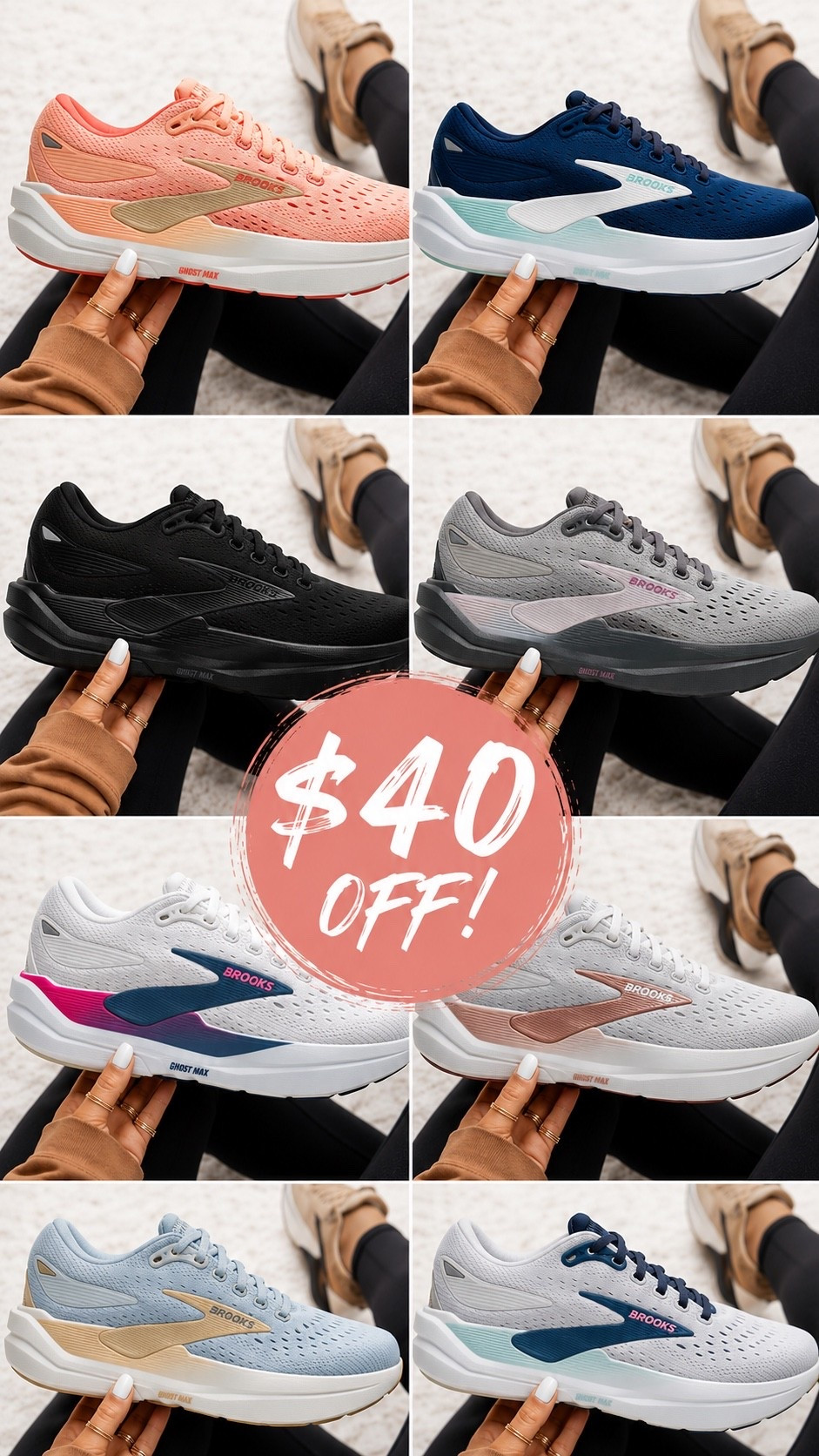🚨 48 HOUR SALE ALERT 🚨

Girls, I am SO excited because there is still time to grab these! 🙌🔥

If you’ve been wanting to try the Brooks Ghost Max, now is your chance because they are a whopping $40 OFF 😱👏

And the best part? There are TONS of colors available right now! 🌈👟 I had to share all the color options because I know everyone likes something different.

These are seriously some of the most comfortable shoes for walking, travel, errands, work, and everyday life. 💕 But don’t wait too long because the best colors and sizes always disappear first!

⏰ Sale ends in 48 hours or while supplies last!

👇 COMMENT GIRLS and I’ll send you the link so you can snag your favorite color before your size is gone! 🛍️

#LTKootd #LTKSaleAlert #LTKmomlife
