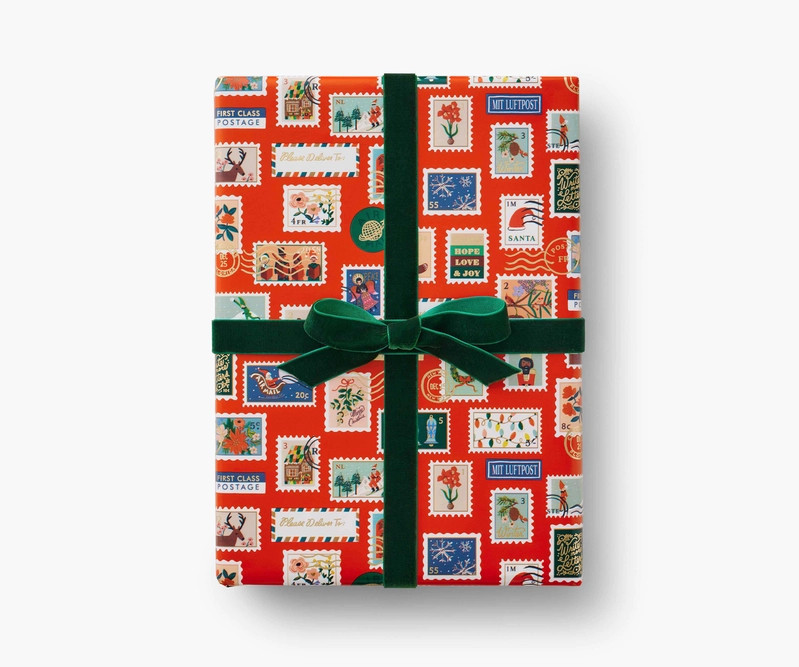Holiday Stamps Continuous Wrapping Roll | Rifle Paper Co.