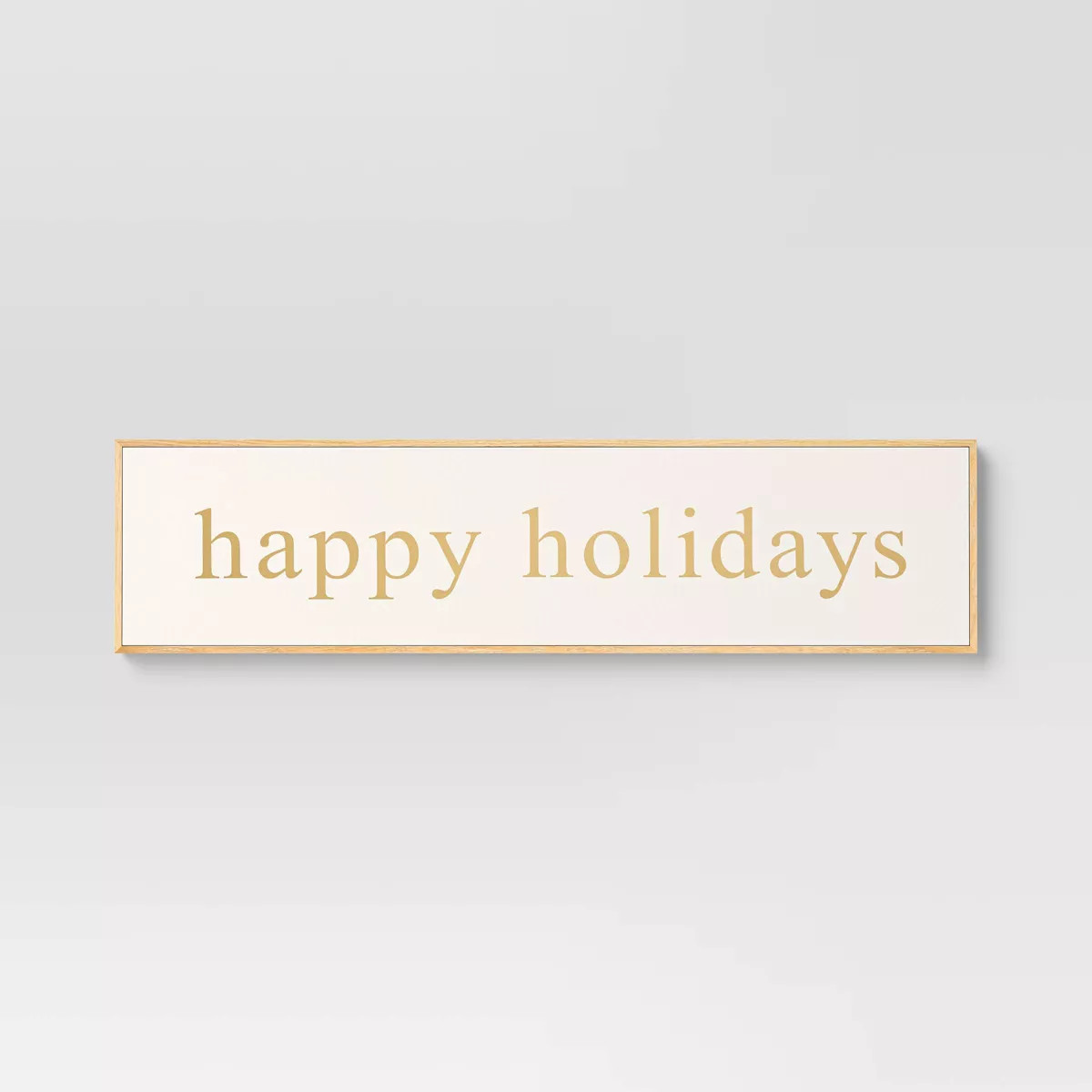 10"x40" Happy Holidays Framed Canvas Wall Art - Threshold™ | Target