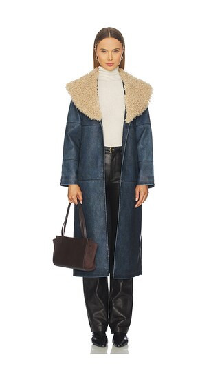 Unreal Fur Imagination Coat in Navy. - size S | Revolve Clothing (Global)