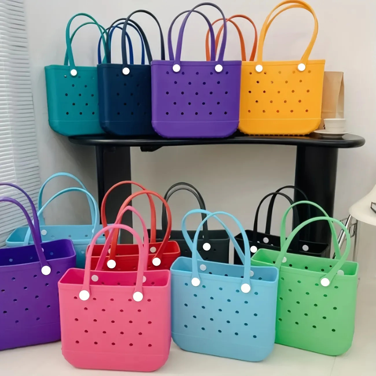 1pc Summer Beach Bag EVA Waterproof Outdoor Tote Bag Portable Travel Storage Bag Sports Handbag L... | Temu Affiliate Program