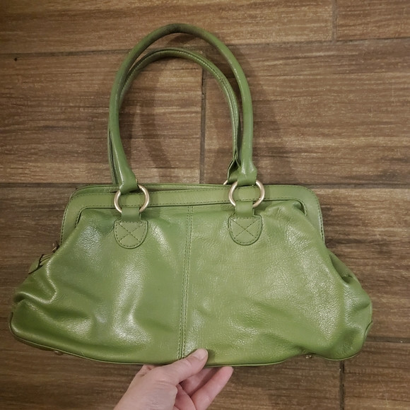 Hobo International Green Leather Handbag Shoulder Bag. | Poshmark