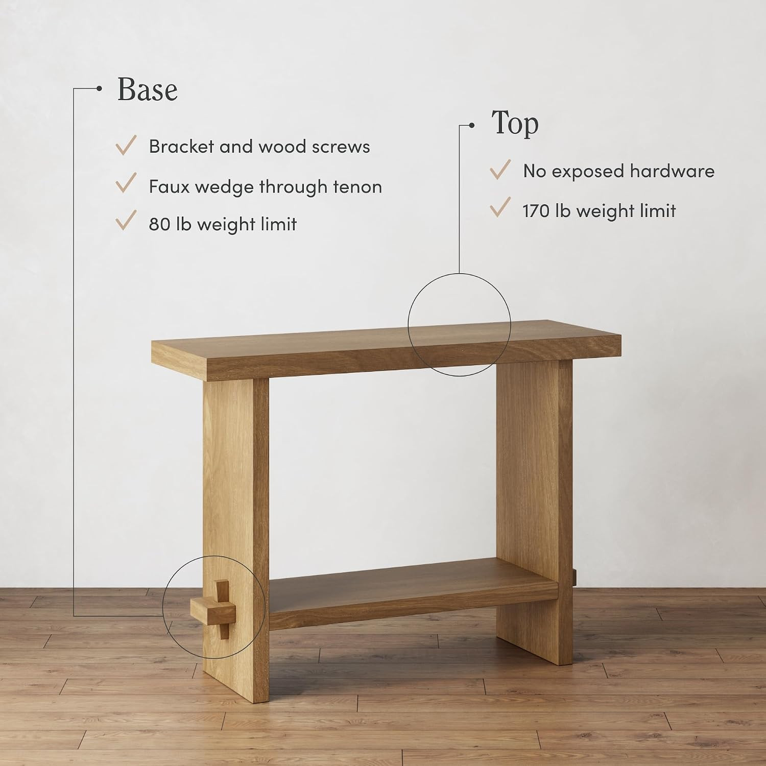 Nathan James Virgo Wood Accent Storage Console Sofa Table, for Entryway, Hallway or Living Room, ... | Amazon (US)