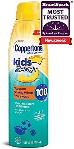 Coppertone SPORT KIDS Sunscreen Continuous Spray SPF 100 (5.5 Ounce) (Packaging may vary) | Amazon (US)