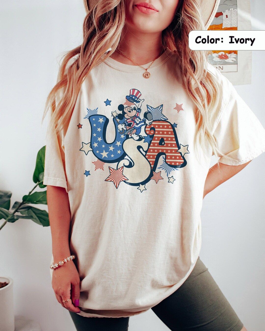 Retro USA Mickey 4th Of July Shirt, Vintage USA Flag Comfort Colors, 4th Of July Shirt, Disney Va... | Etsy (US)
