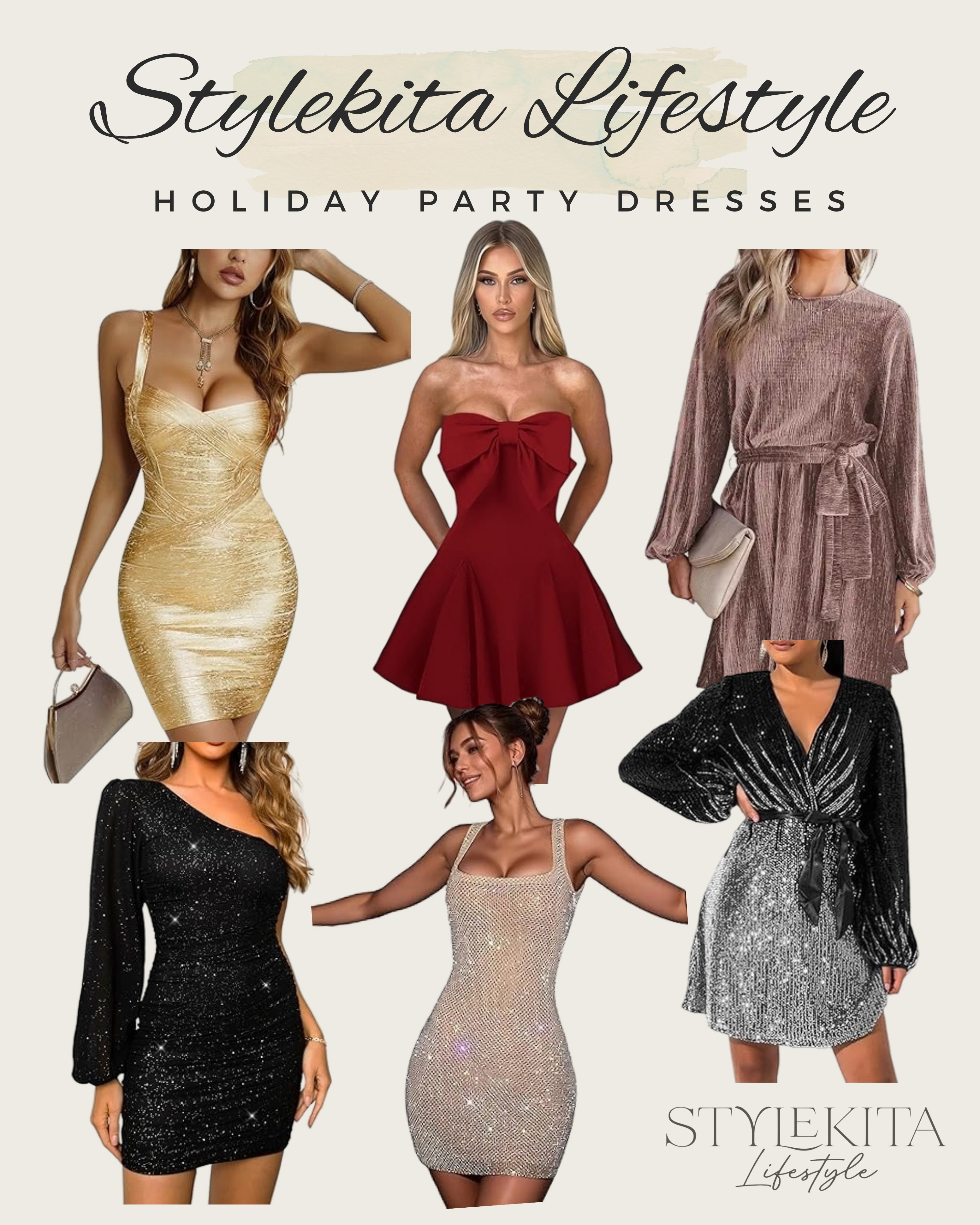 Get ready for the season! My ultimate round-up of stunning holiday party dresses is here from sparkling minis to elegant gowns. Find your perfect look for every festive event! Tap to shop your showstopping dress now! #HolidayDresses #PartyOutfit #ShopTheLook 

 #LTKHoliday #LTKootd #LTKSaleAlert