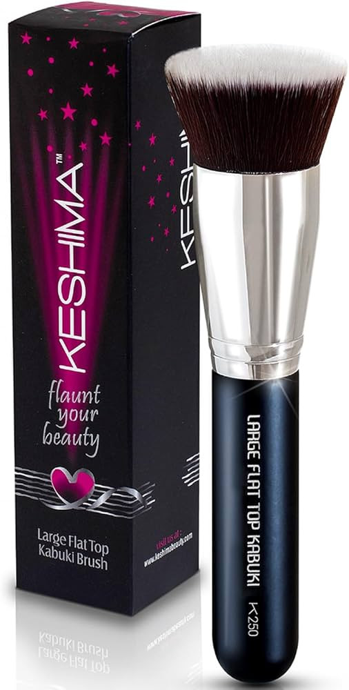 Large Flat Top Kabuki Foundation Brush by Keshima - Premium Makeup Brush for Liquid, Cream, and P... | Amazon (US)