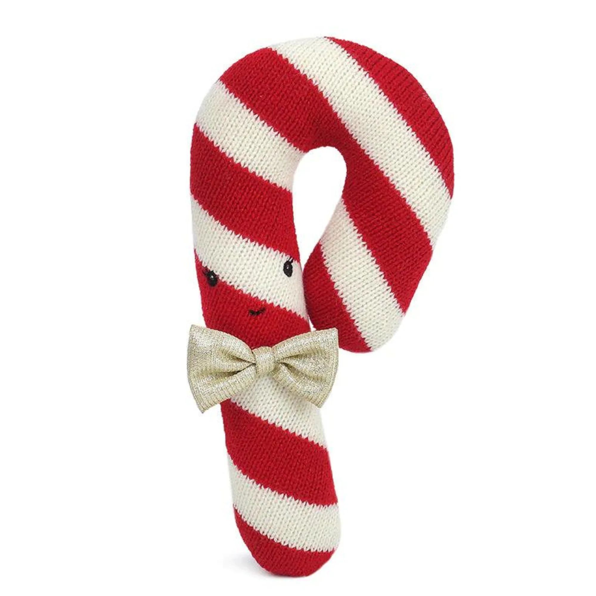 Candy Cane Knit Toy, Red | SpearmintLOVE