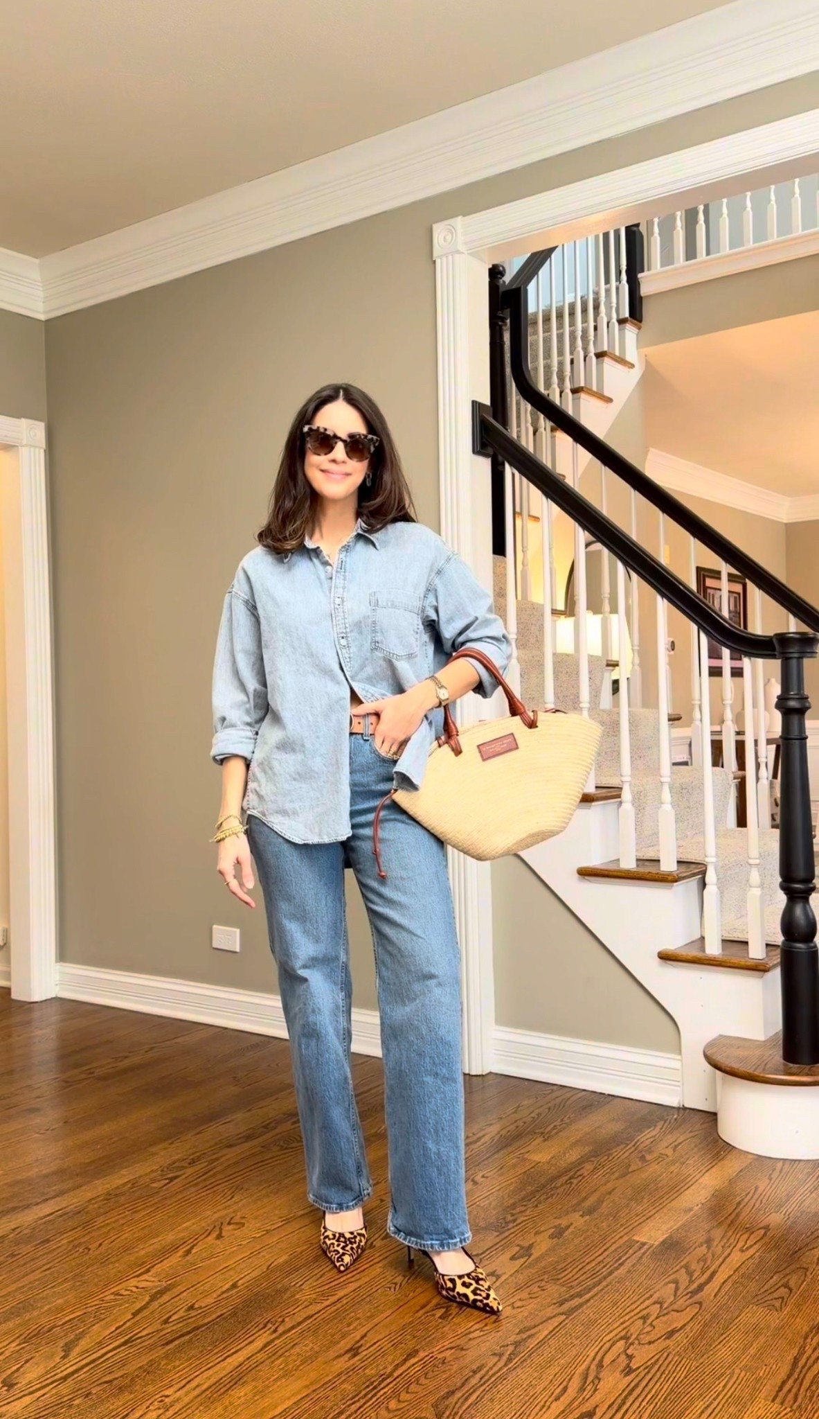 Styling a denim shirt for spring
Wearing a size small 
Jeans are TTSS sweater

#LTKSeasonal #LTKootd #LTKSpringSale