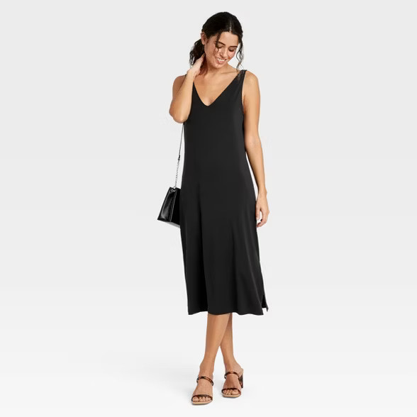 Women's Slim Fit Sleeveless Knit Dress - A New Day™ | Target