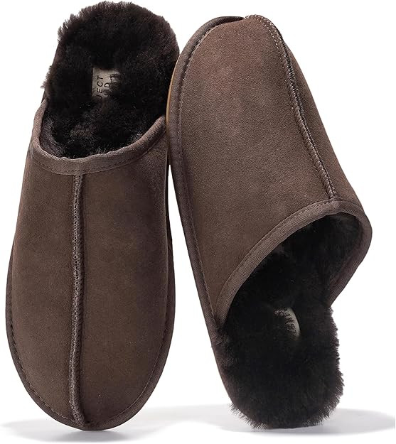 Project Cloud Mens Slippers Genuine Leather with Ultra Soft Memory Foam Insole Scuff House Slippe... | Amazon (US)