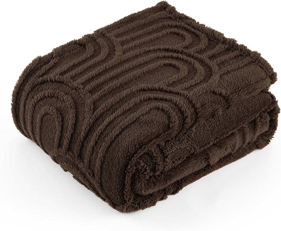 Bedsure Dark Brown Throw Blanket for Couch - Super Soft Cozy Blankets for Women, Cute Small Fleec... | Amazon (US)
