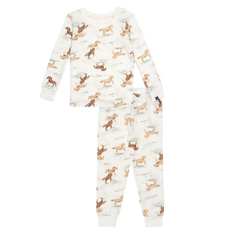 Modern Moments by Gerber Toddler Neutral Super Soft Tight Fitting Pajama Set, 2-Piece, Sizes 12M-... | Walmart (US)