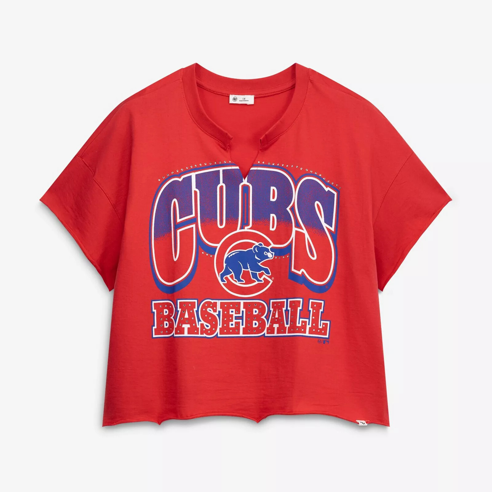 Women's '47 Red Chicago Cubs Plus Size Win Big Oversized Notch-Neck T-Shirt, Size: 2XL | Kohl's