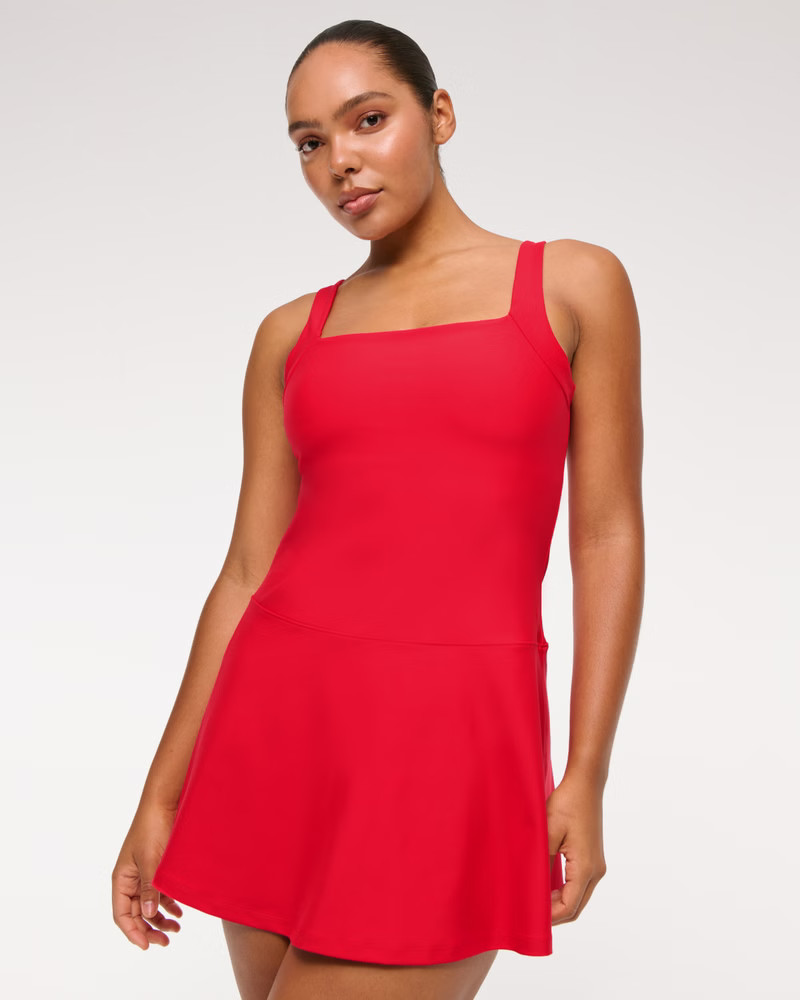 YPB sculptLUX Drop-Waist Mini Dress | Abercrombie & Fitch (US)