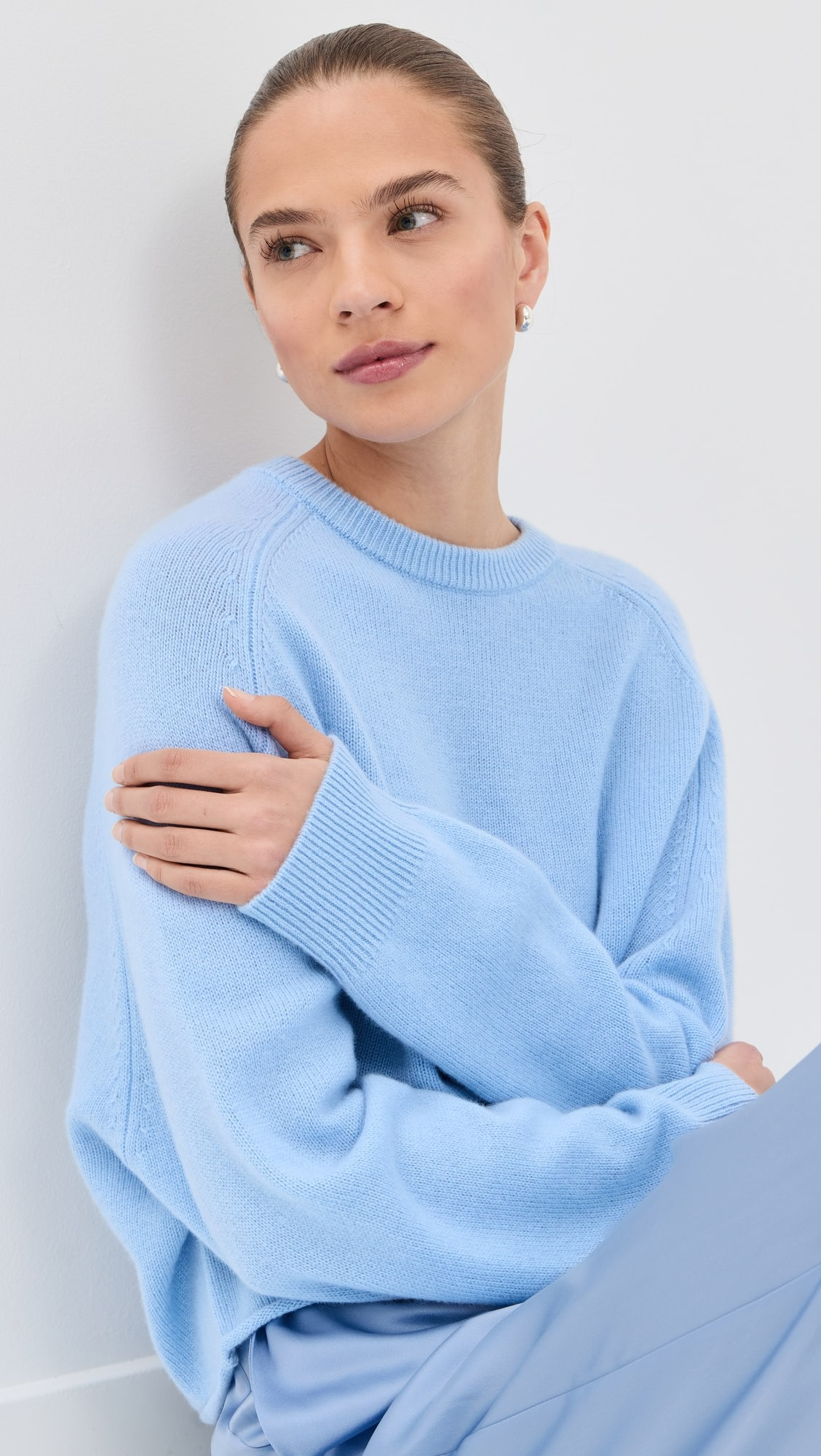 Riya Saddle Raglan Crew Neck Pullover | Shopbop