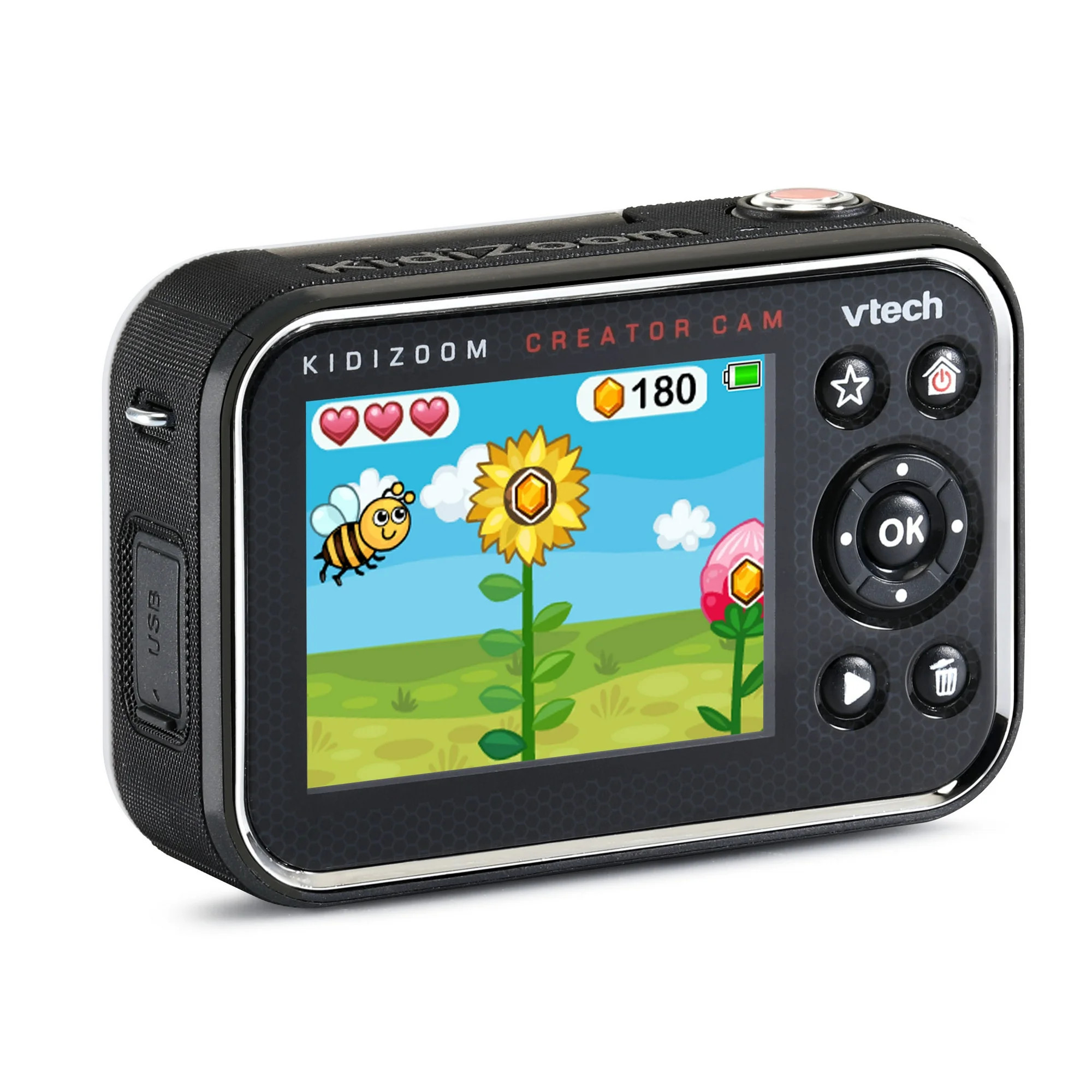 VTech KidiZoom Creator Cam HD Video Kids' Digital Camera, Green Screen | Walmart (US)