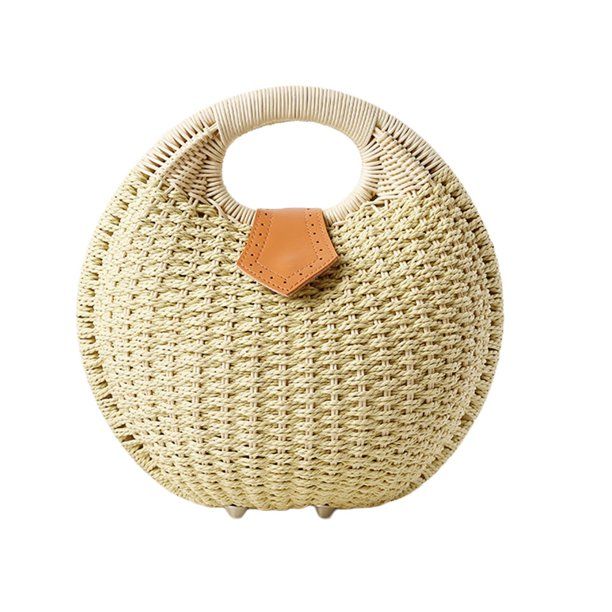 Sugeryy Woven Rattan Bag Straw Tote Bag Beach Handbags Women Summer Handmade Shell Bags;Woven Rat... | Walmart (US)