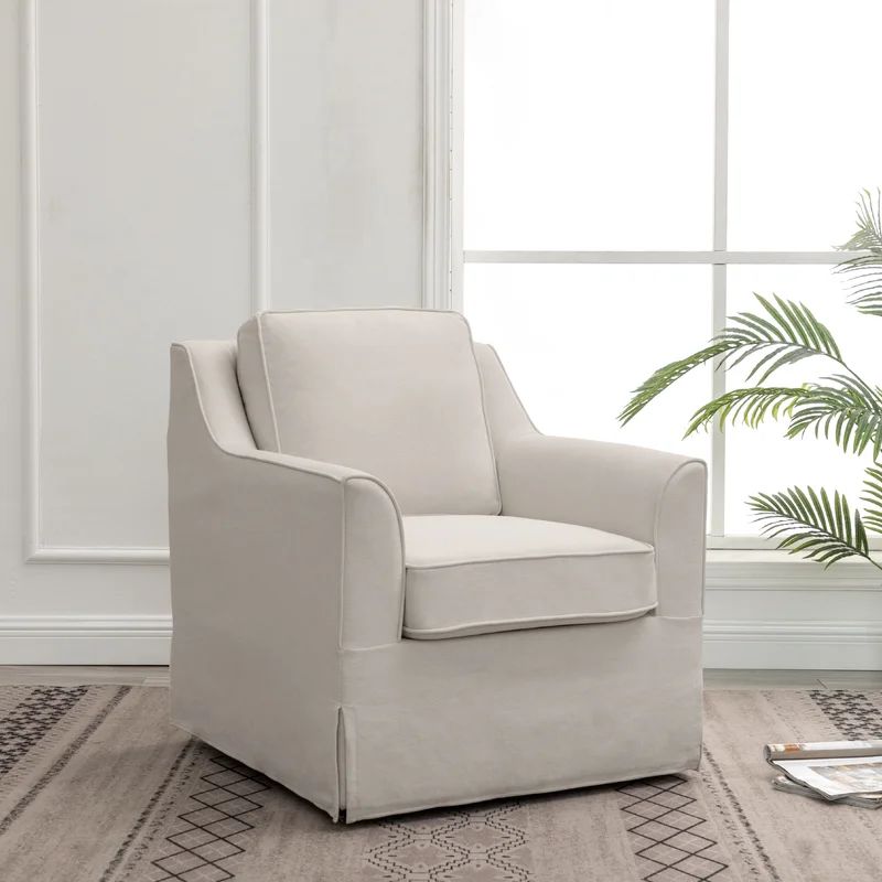 Santino Upholstered Swivel Armchair | Wayfair North America