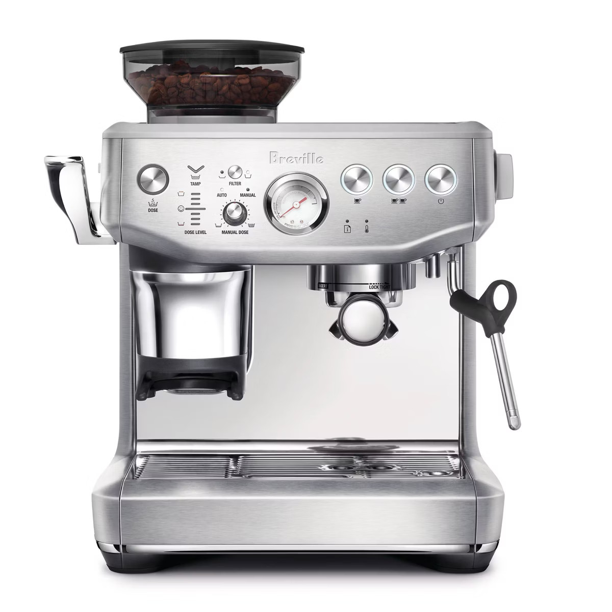 Breville Barista Express Impress Stainless Steel Espresso Maker BES876BSS1BNA1: 15 Bars Pressure,... | Target