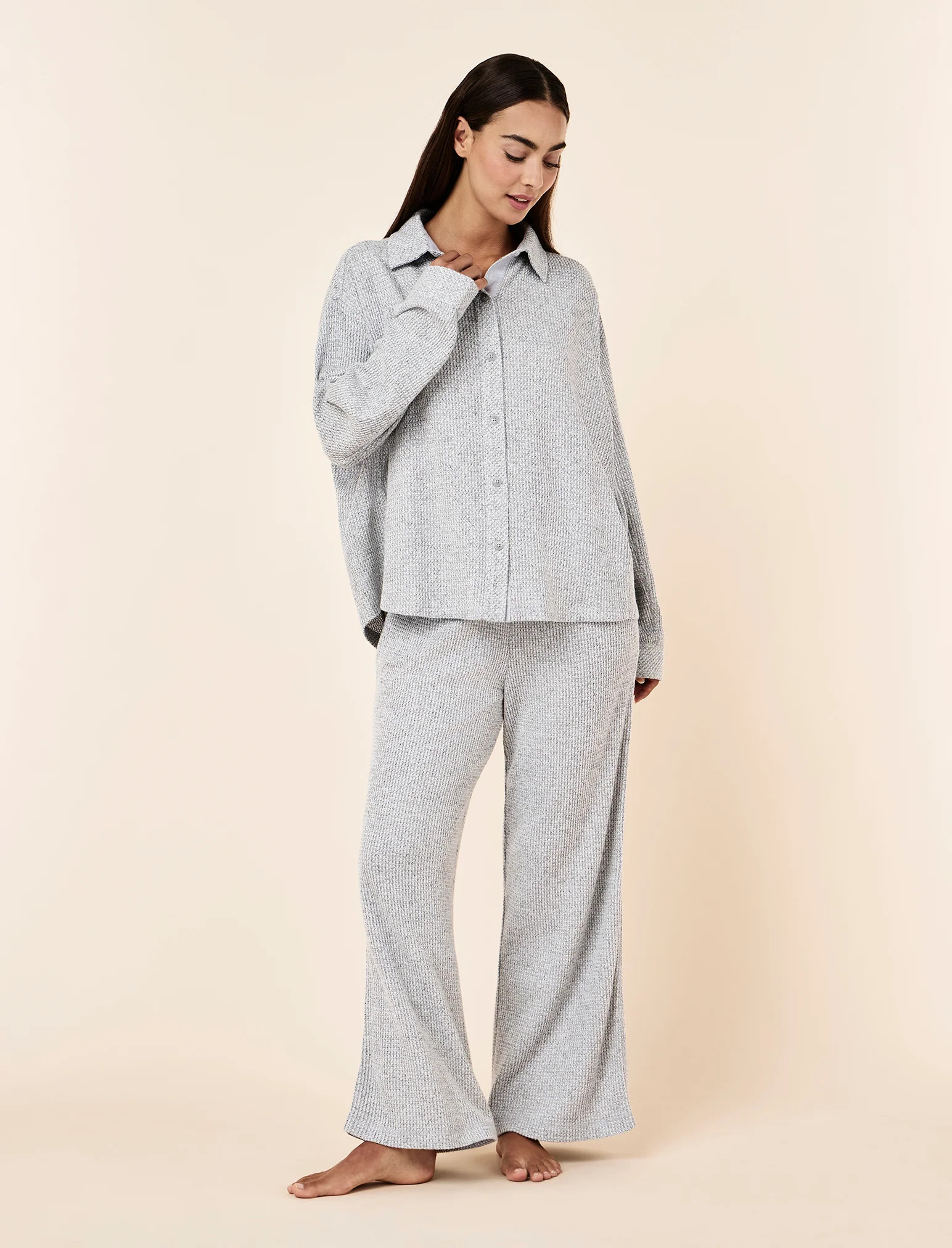 Super Soft Waffle Full Length PJ Set | Papinelle Sleepwear AU