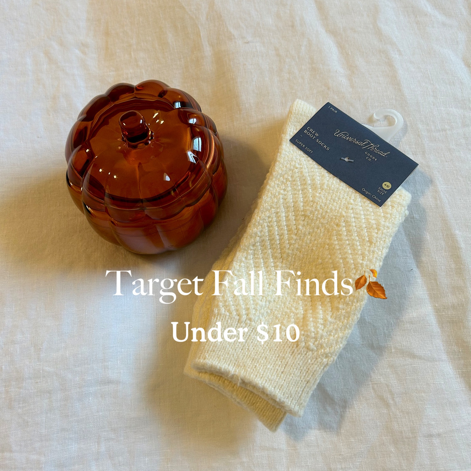 Cozy Fall Finds-$10 and under🍂
Had to restock this candle before it sells out for good!
These socks are so soft and perfect for Uggs and birkenstock bostons🫶🏼🤎

#LTKSeasonal #LTKhome #LTKfindsunder50