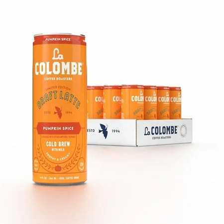 La Colombe Draft Latte - Cold-pressed Espresso & Frothed Milk + Real Pumpkin - Made With Real Ingredients - Grab & Go Coffee, Pumpkin Spice, 11 Fl Oz (Pack of 12) | Walmart (US)