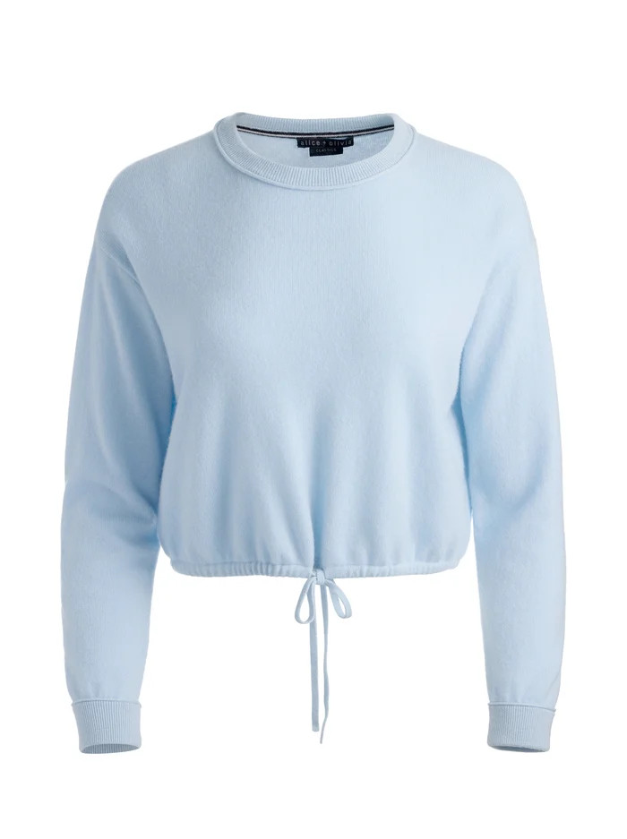BERNETTA CROPPED CASHMERE PULLOVER | Alice + Olivia
