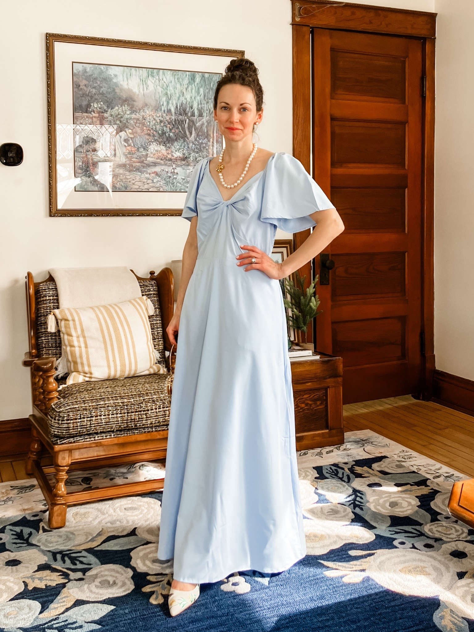 The cutest blue and white dress from Amazon!
Modest dress. Spring dress. Vacation dress. Wedding guest dress  

#LTKSeasonal #LTKmomlife #LTKOver40