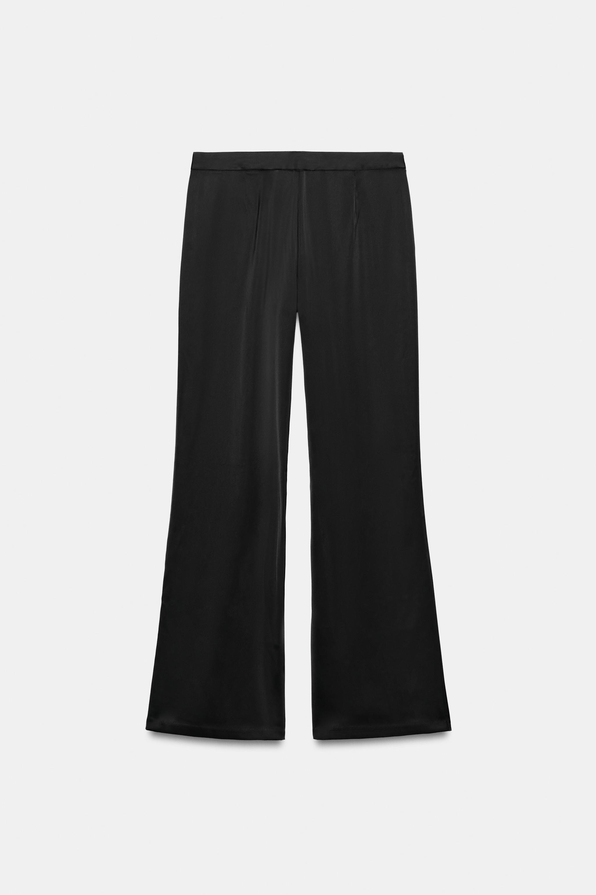 SATIN FLARE TROUSERS | Zara AU