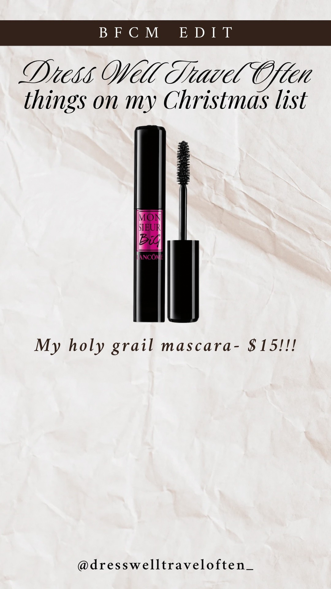 My holy grail mascara is 50% off at Sephora! Lancôme monsieur big sale 



#LTKSaleAlert #LTKBeauty #LTKGiftGuide