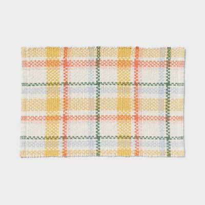 Easter Plaid Bath Rug Pink - Threshold™ | Target